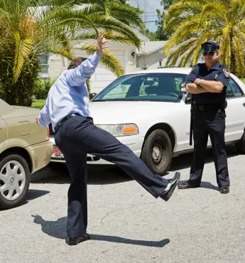 one leg stand testing process